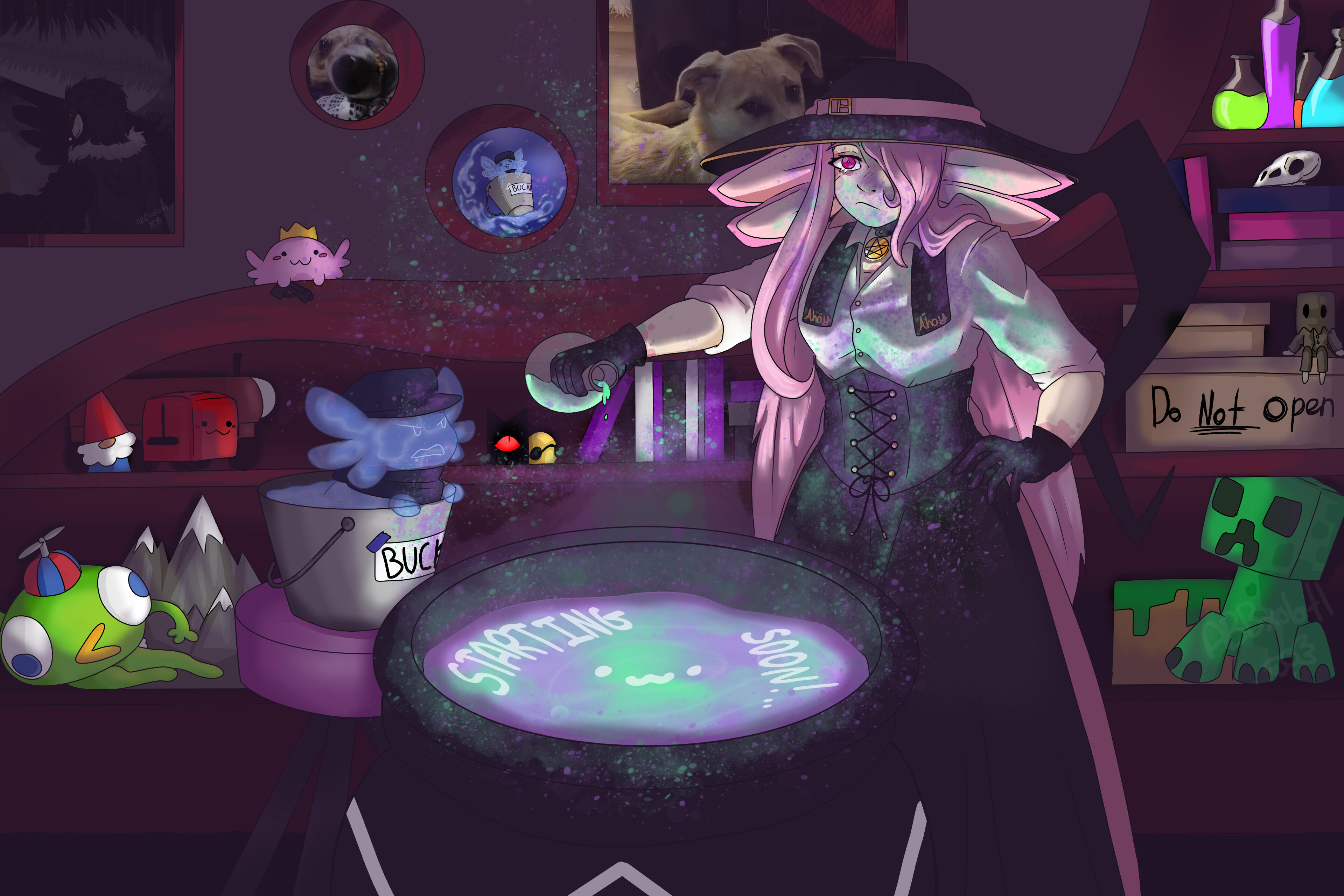 Witchy business before the stream. Witchy business before the stream.
