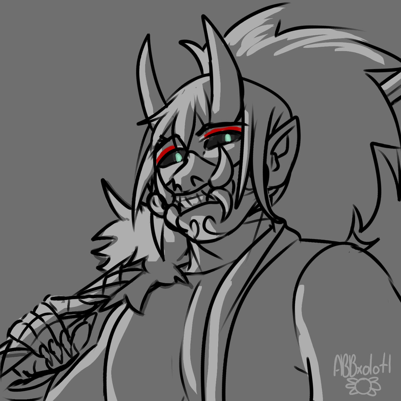 Toshi with mask on Toshi with mask on